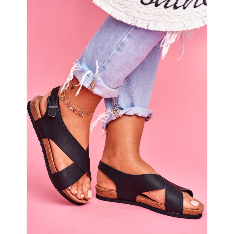 Dámské sandály Big Star černé FF274621 černá 2