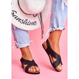 Dámské sandály Big Star černé FF274621 černá 1