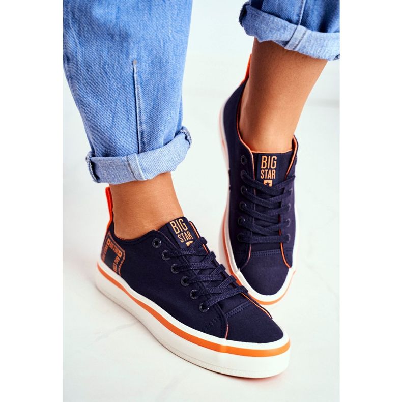 Dámské tenisky Big Star Navy Blue FF274A070 námořnická modř 2