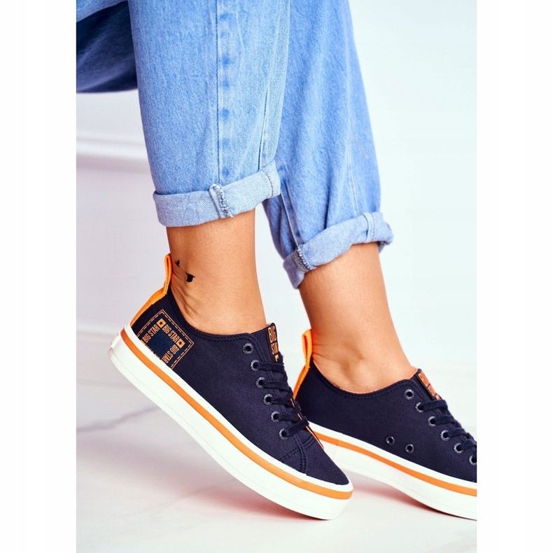 Dámské tenisky Big Star Navy Blue FF274A070 námořnická modř 1
