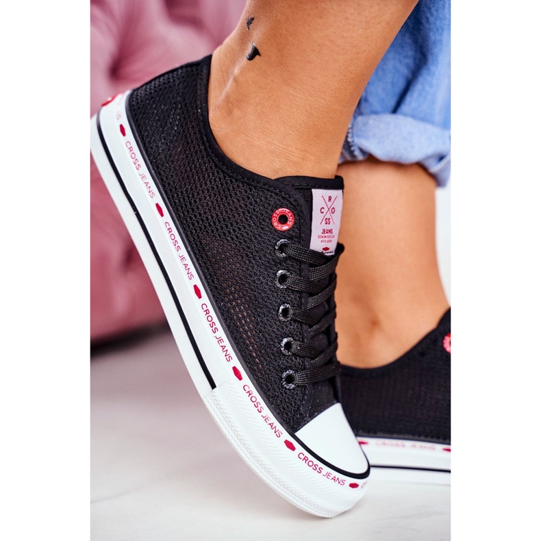 Dámské tenisky Cross Jeans Black Mesh FF2R4015C černá 2 Dámské tenisky Cross Jeans Black Mesh FF2R4015C černá 2