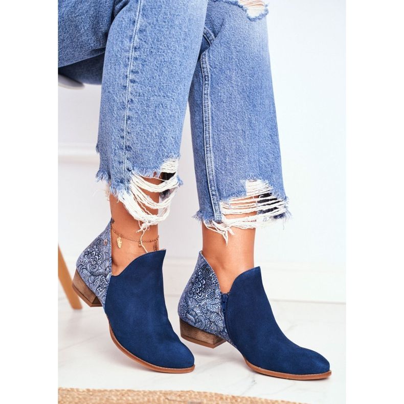 Dámské ploché boty Maciejka jarní kůže námořnická modrá 04091-47 1 Dámské ploché boty Maciejka jarní kůže námořnická modrá 04091-47 1