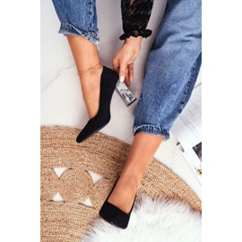 Dámské lodičky na podpatku Sergio Leone černé PB216 černá 1