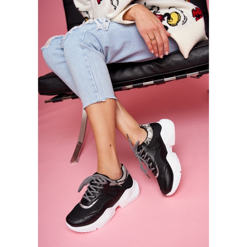 PS1 Dámské sportovní boty Snake Black Giselle černá 1