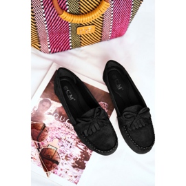 BUGO Dámské mokasíny semišové černé Velucci černá 2