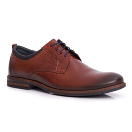Pánská obuv Brogues Casual Nikopol Leather Brown 1726 hnědý 1