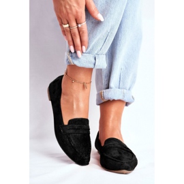 BUGO Dámské mokasíny semišové CH-1M6 Black Laveria černá 1