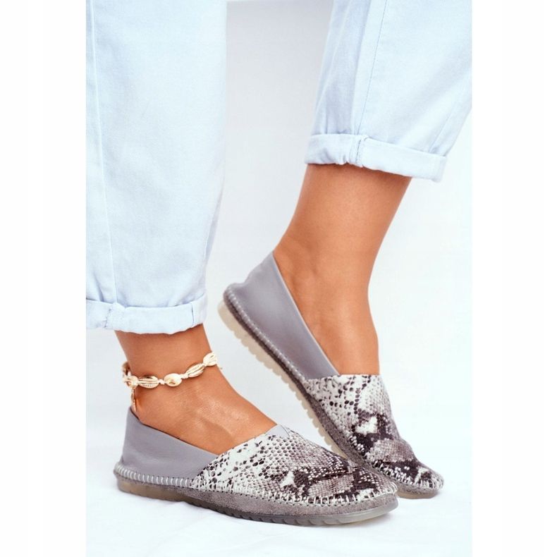 Dámské balerínky Maciejka kožené šedé 01930-66 / 00-0 šedá 1 Dámské balerínky Maciejka kožené šedé 01930-66 / 00-0 šedá 1