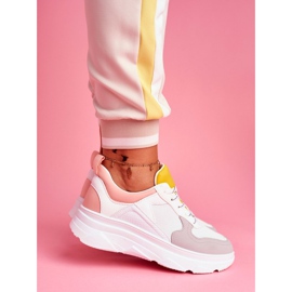 BUGO Dámské sportovní boty růžové a bílé Fresno bílý růžový 2