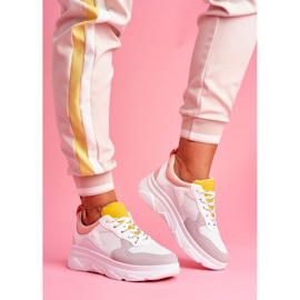 BUGO Dámské sportovní boty růžové a bílé Fresno bílý růžový 1