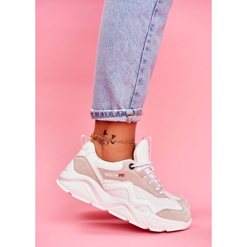 Dámské sportovní boty Tenisky Big Star White FF274958 bílý 1