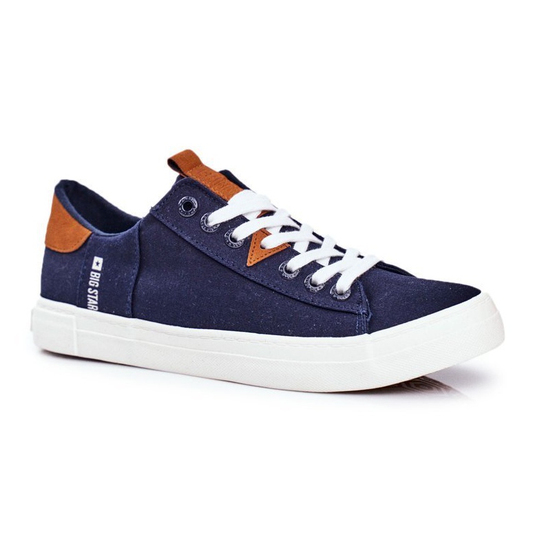 Pánské tenisky Big Star Navy Blue FF174313 námořnická modř 1