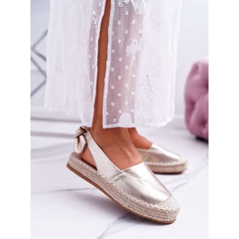 FRJ Dámské espadrilky Golden Contour zlatý 2