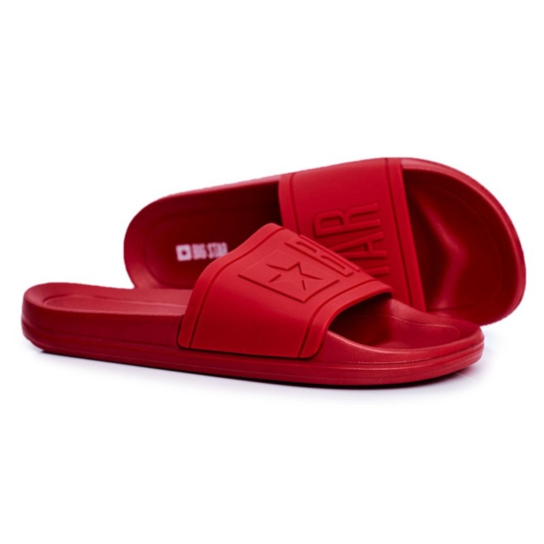 Pánské pantofle Big Star Rubber Red DD174689 červený 1