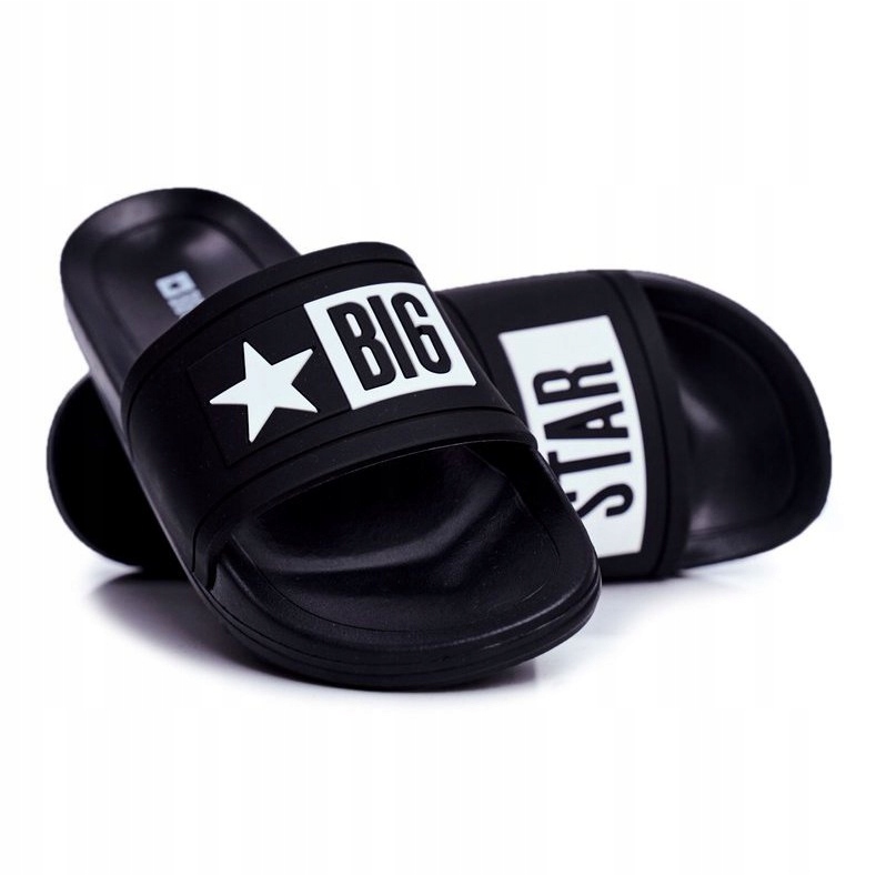 Černé pantofle pro děti a mládež Big Star DD374150 černá 1