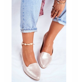 Dámské balerínky Sergio Leone béžové zlaté BL610 zlatý 1