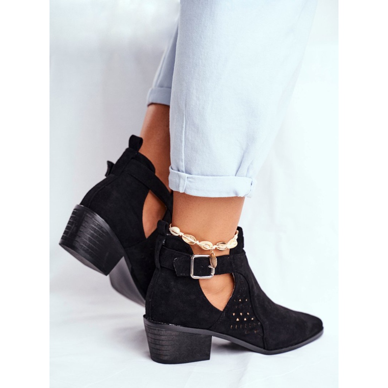 Bellucci Dámské jarní boty střihu Black Rita černý 2