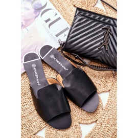 HAN Dámské pantofle ploché černé Mimios černý 2