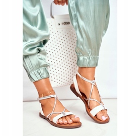 FW1 Dámské bílé ploché sandály Alison bílý 1