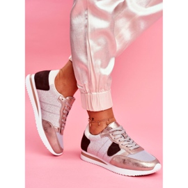Moow Dámské sportovní boty Glitter Silver Velmi pěkné béžový vícebarevný žluť 2