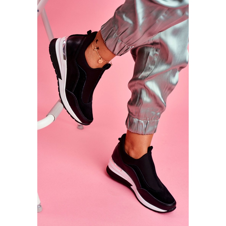 Vinceza Dámské sportovní kožené boty černé SG20-7769 Přidejte se k nám černá 2