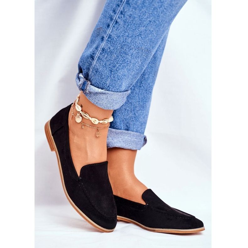 SEA Dámské brogues Slip On semišové černé Twinky černý 1