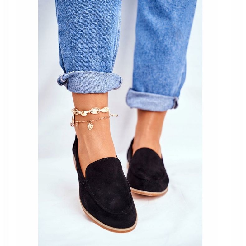 SEA Dámské brogues Slip On semišové černé Twinky černý 2