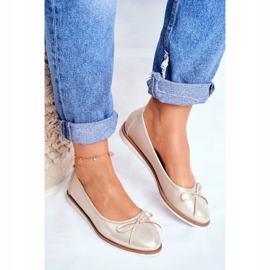 Dámské balerínky Sergio Leone Gold BL612 zlatý 2