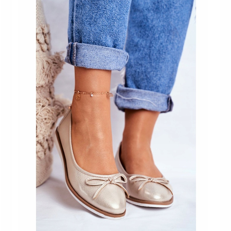Dámské balerínky Sergio Leone Gold BL612 zlatý 1