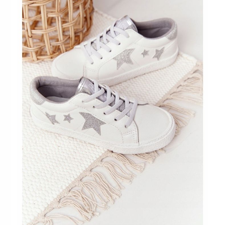 Big Star Dětské tenisky Dětské nazouvací bílé velké FF374034 bílý bílý 1 Big Star Dětské tenisky Dětské nazouvací bílé velké FF374034 bílý bílý 1