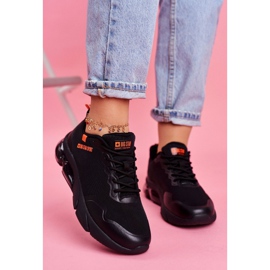 Dámské sportovní boty Tenisky Big Star černé FF274946 černá oranžový 1