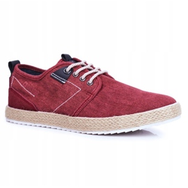 Pánské tenisky Big Star Espadrilles Red FF174151 červené 1