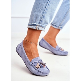 EVE Dámské mokasíny semišové 20PB35-2003 Blue Donna Mia modrý 1