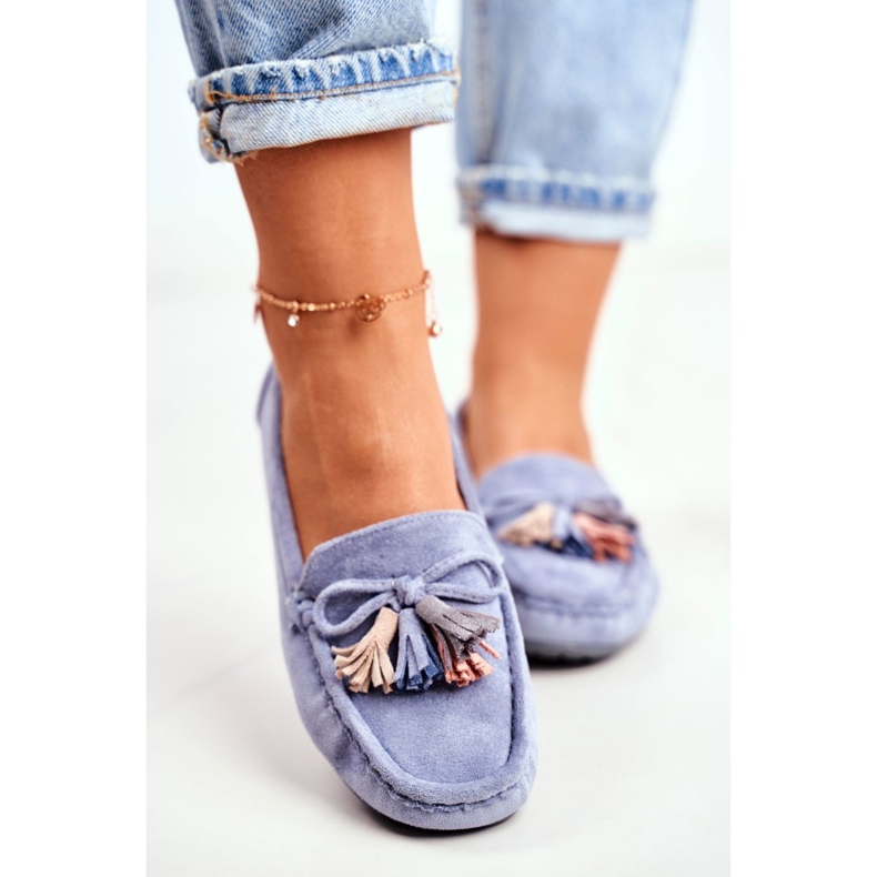 EVE Dámské mokasíny semišové 20PB35-2003 Blue Donna Mia modrý 2