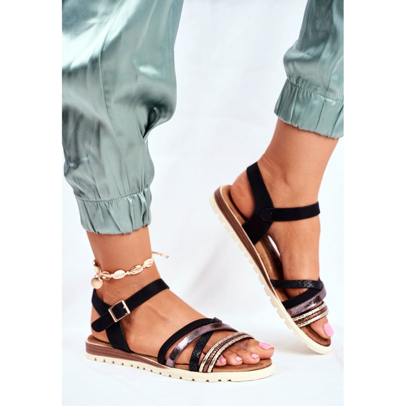 EVE Dámské sandály Flat Black Replay černá 2