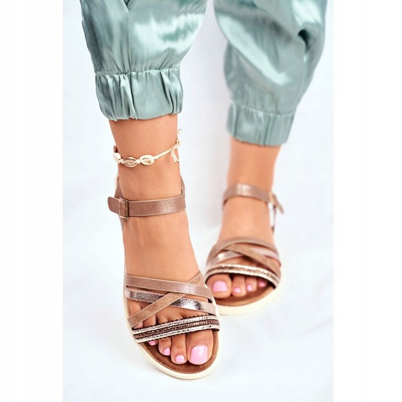 EVE Dámské sandály Flat Brown Replay hnědý 2