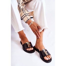 Elegantní dámské pantofle černé Nicole Dilmah černá 2