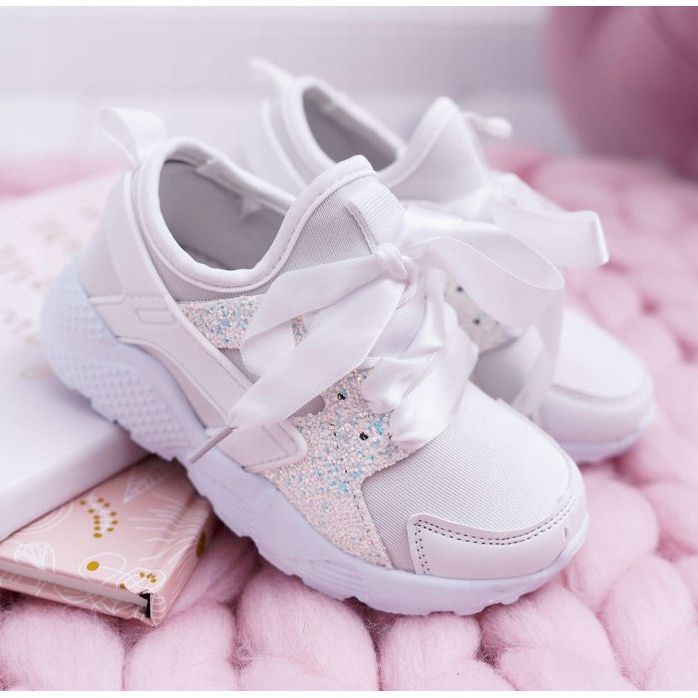 FRROCK Bílá pohádková dětská sportovní obuv pro mládež bílý 1