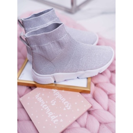 FRROCK Dětská sportovní obuv pro mládež Brocade Silver Deva šedá 2