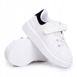 FRROCK Dětská sportovní obuv se suchým zipem White Bilbo bílý černý 1