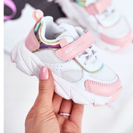 Sportovní dětské boty růžové ABCKIDS B011104349 bílý 2