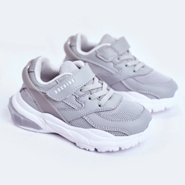 Sportovní dětské boty Grey Abckids B933204077 šedá 2 Sportovní dětské boty Grey Abckids B933204077 šedá 2