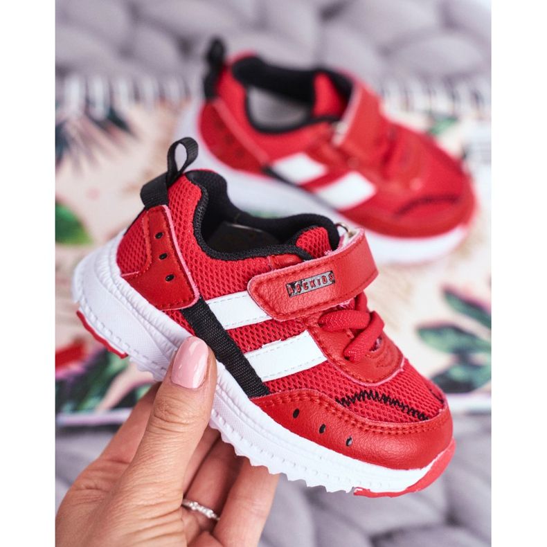 Červená dětská sportovní obuv ABCKIDS B933104083 červený 2