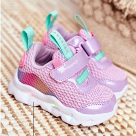 Sportovní dětské boty Shining Violet ABCKIDS B011105220 fialová 1