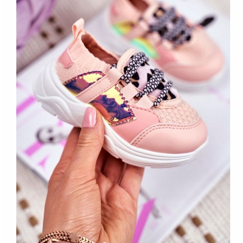 FRROCK Dětská růžová sportovní obuv Velma růžový 1