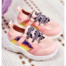 FRROCK Dětská růžová sportovní obuv Velma růžový 2