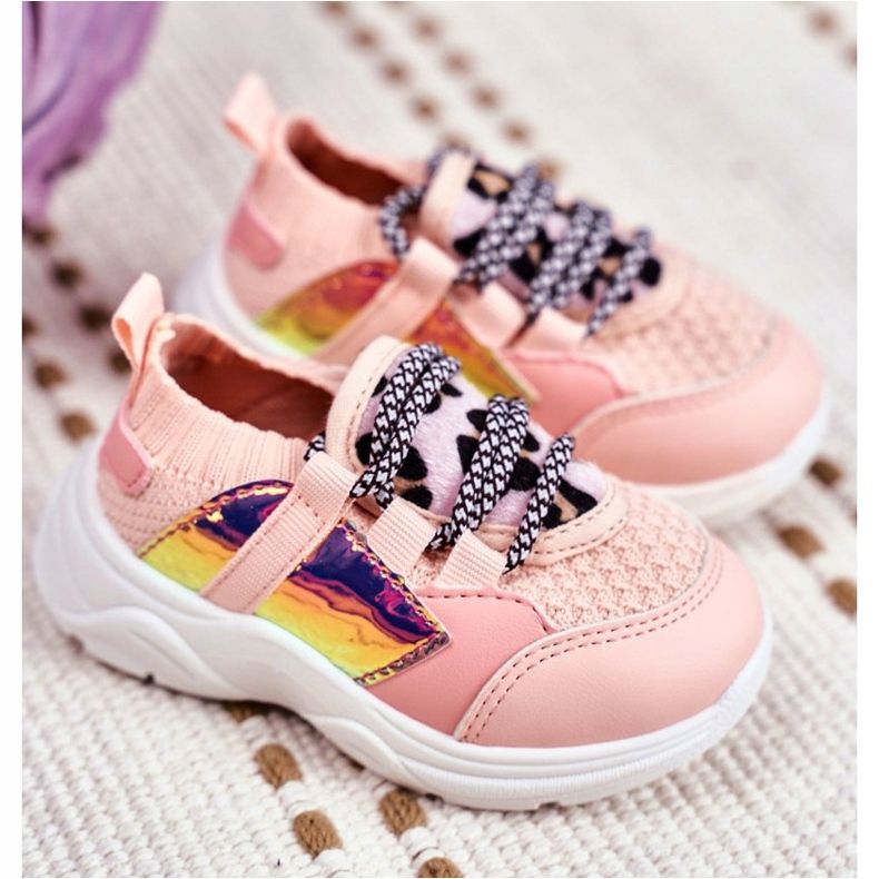 FRROCK Dětská růžová sportovní obuv Velma růžový 2