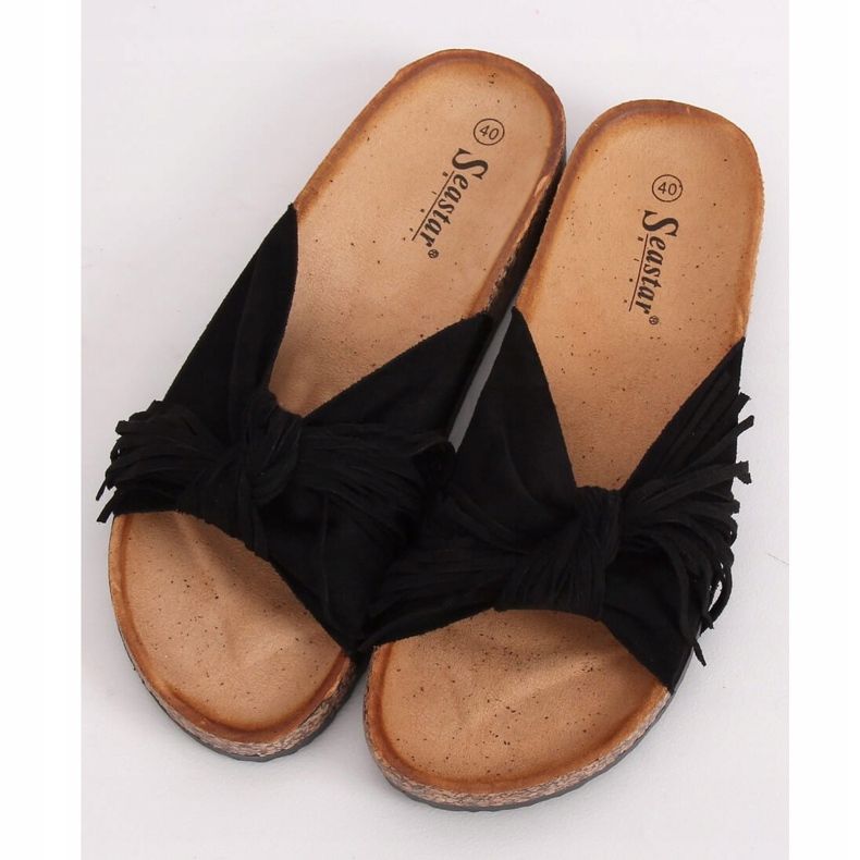 Černé dámské pantofle Boho CK136P Black černý 1