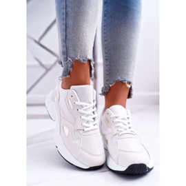 FRJ Dámské sportovní boty bílá béžová Szantal bílý hnědý 2