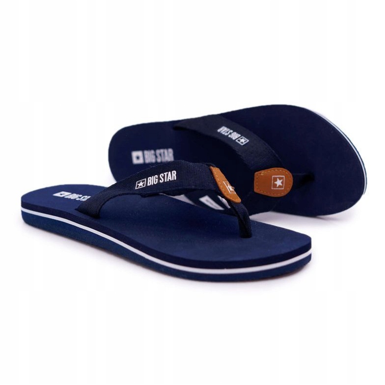 Dámské pantofle Žabky Big Star Navy Blue DD274A254 námořnická modř 1